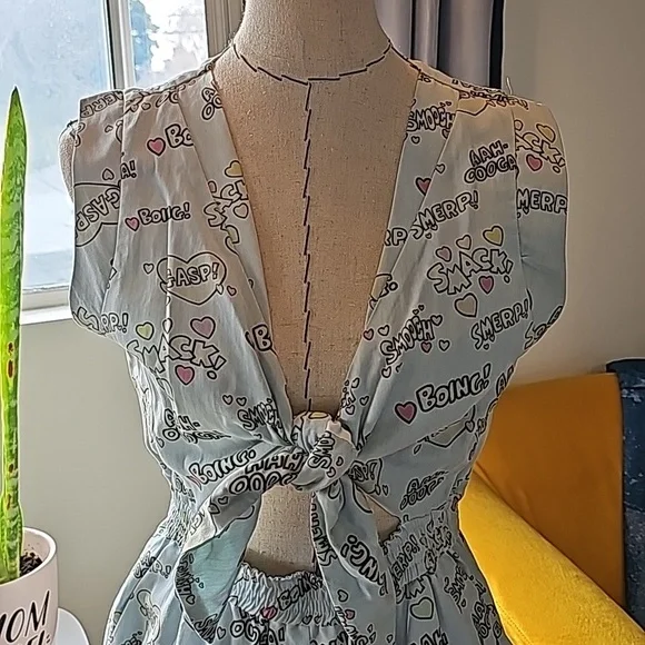 Riverdale Betty & Veronica Rachel Antonoff Tie Front Romper - Picture 2 of 12